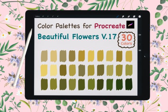 Download Procreate Color Palette-BeautyFlowerV.17 - Premium Resources