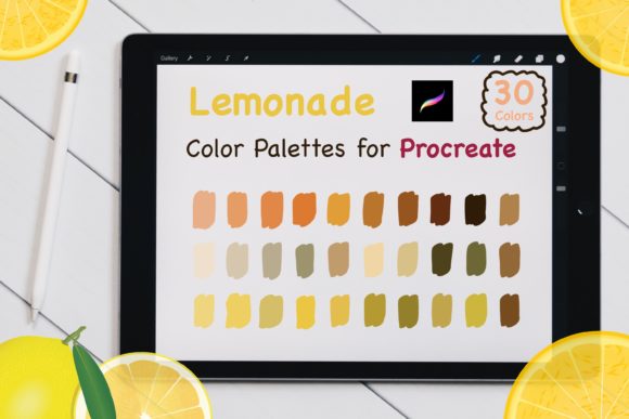 Download Procreate Color Palettes Set - Lemonade - Premium Bundle