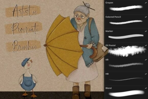 Download Procreate Artistic Brushes and Textured - Procreate art Collection