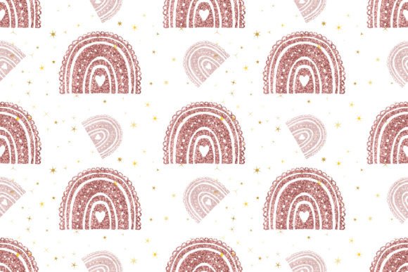 Download Boho Glitter Rainbow Pattern - Boho glitter Collection