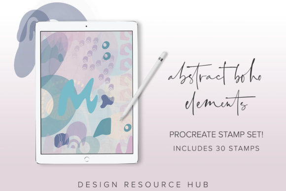 Download Abstract Boho Procreate Stamp Set - Abstract Collection