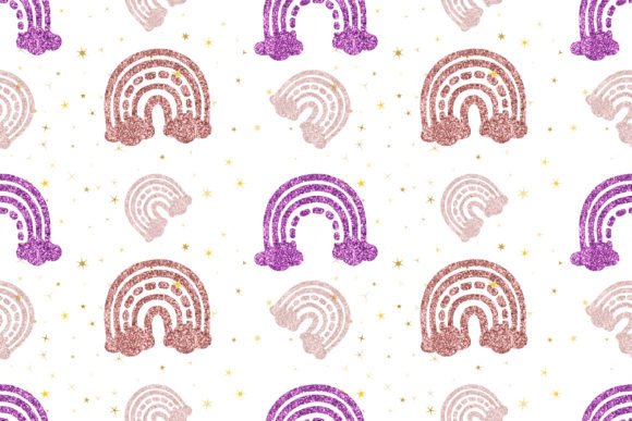 Download Boho Glitter Rainbow Pattern - Boho glitter Collection