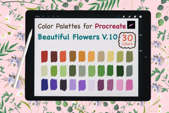 Download Procreate Color Palette-BeautyFlowerV.10 - Premium Resources