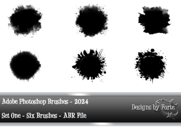 Download Six Abstract Adobe Photoshop Brushes Set - Abstract Collection